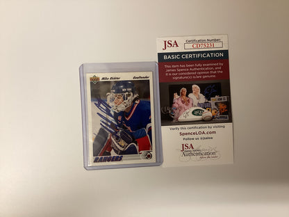 Mike Richter Signed NHL Pro Set Card With JSA COA