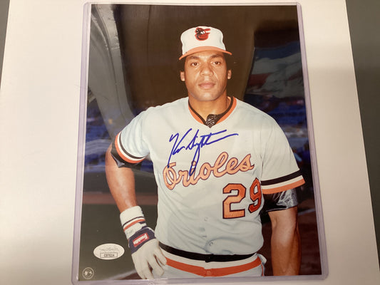 Ken Singleton signed 8 x 10 photo with JSA COA