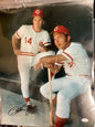 Pete Rose signed 16 x 20 photo with JSA COA