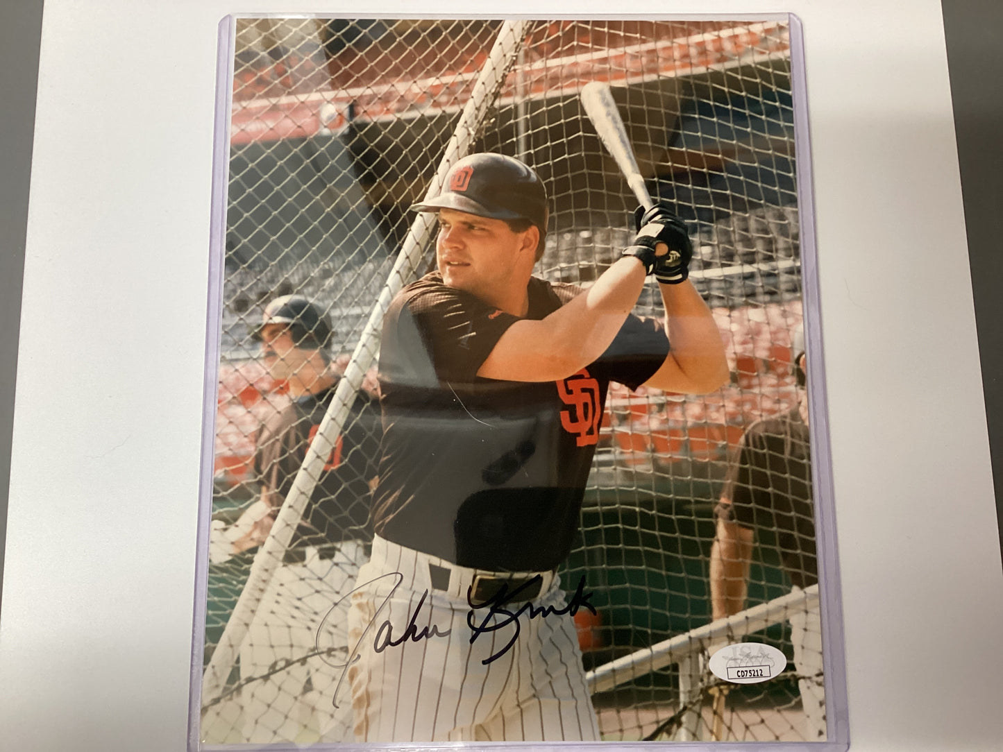 John Kruk signed 8 x 10 photo with JSA COA