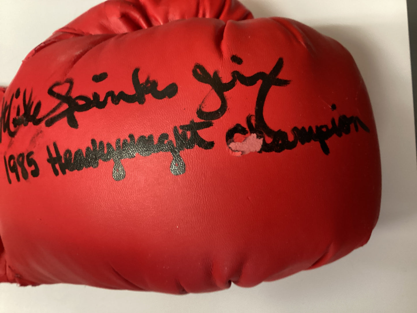 Boxing Glove Signed By Mike Spinks With JSA COA