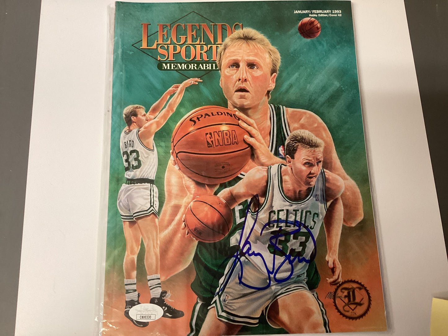 Legend Sports Magazine Signed By Larry Bird With JSA COA