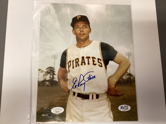 Elroy Face signed 8 x 10 photo with JSA COA