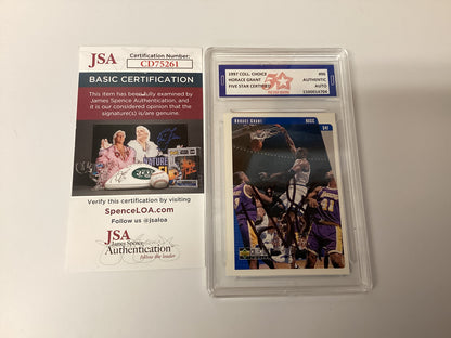 Horace Grant signed 1997 Collectors Choice 5-Star Certified with JSA COA