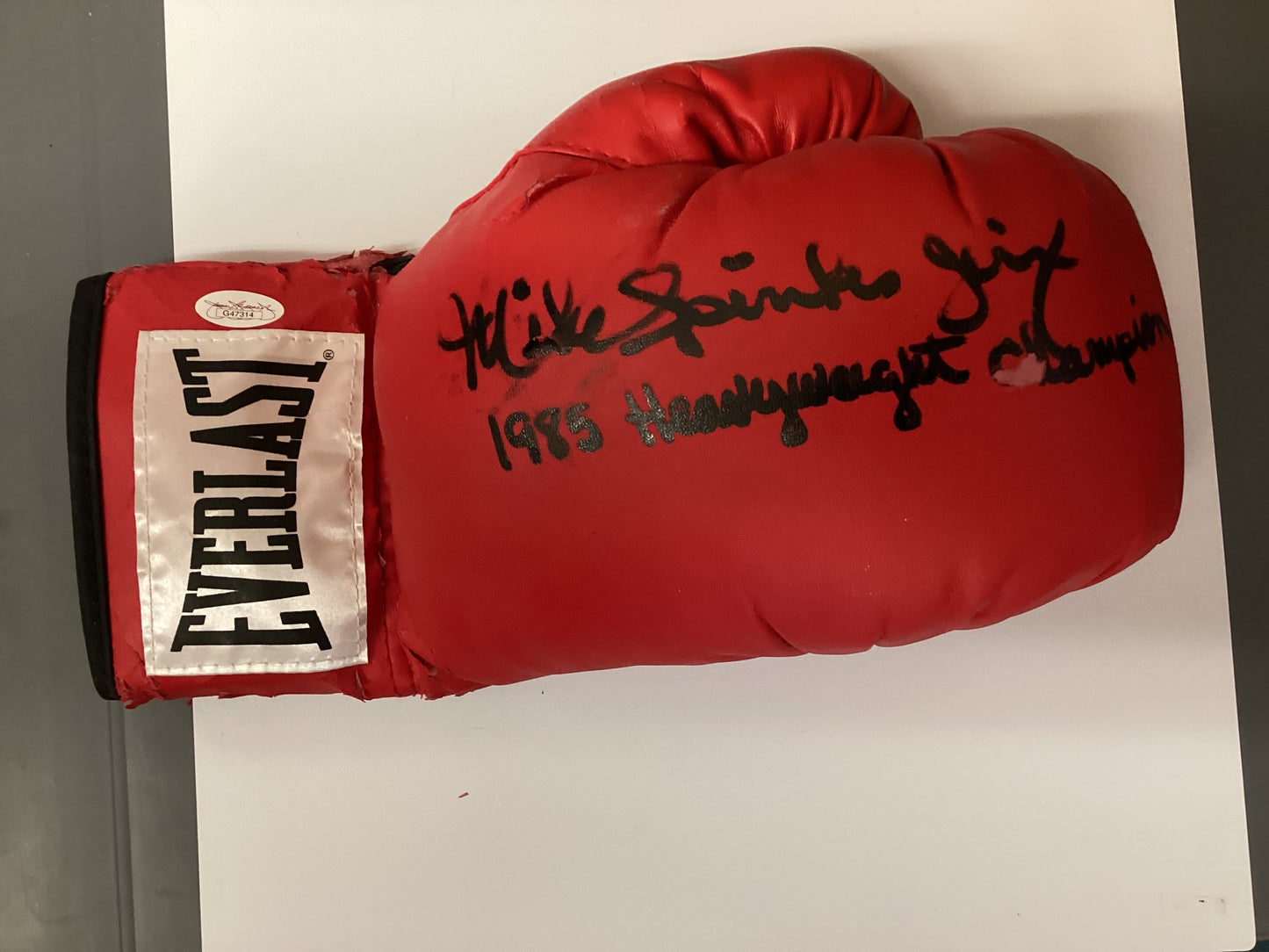 Boxing Glove Signed By Mike Spinks With JSA COA