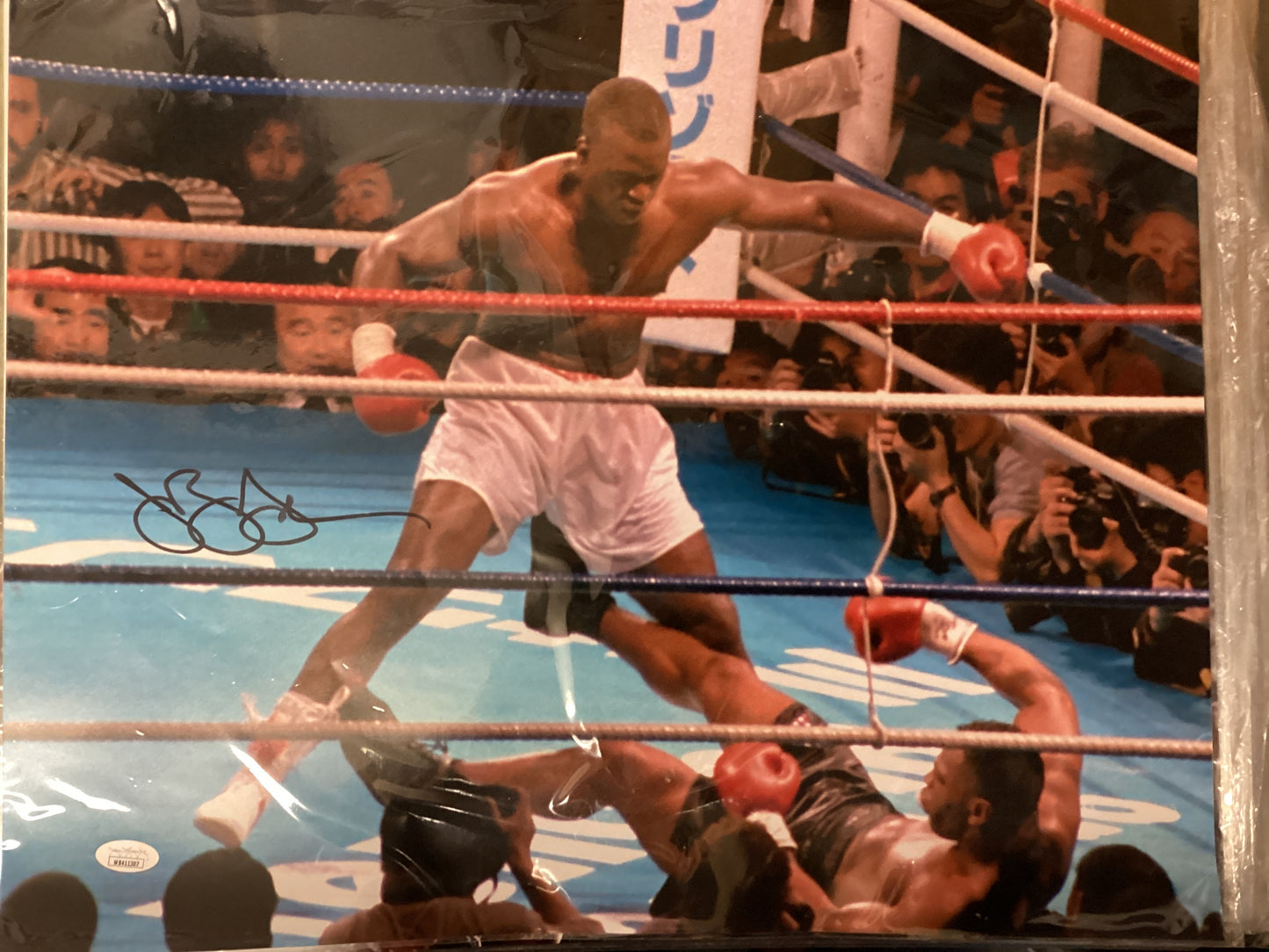 Buster Douglas signed 16 x 20 photo with JSA COA