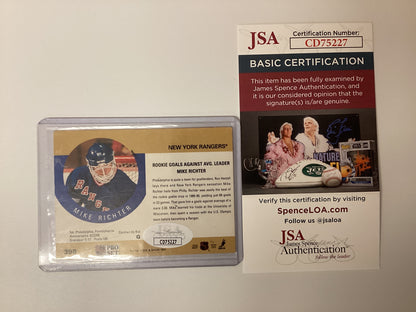 Mike Richter Signed NHL Pro Set Card With JSA COA