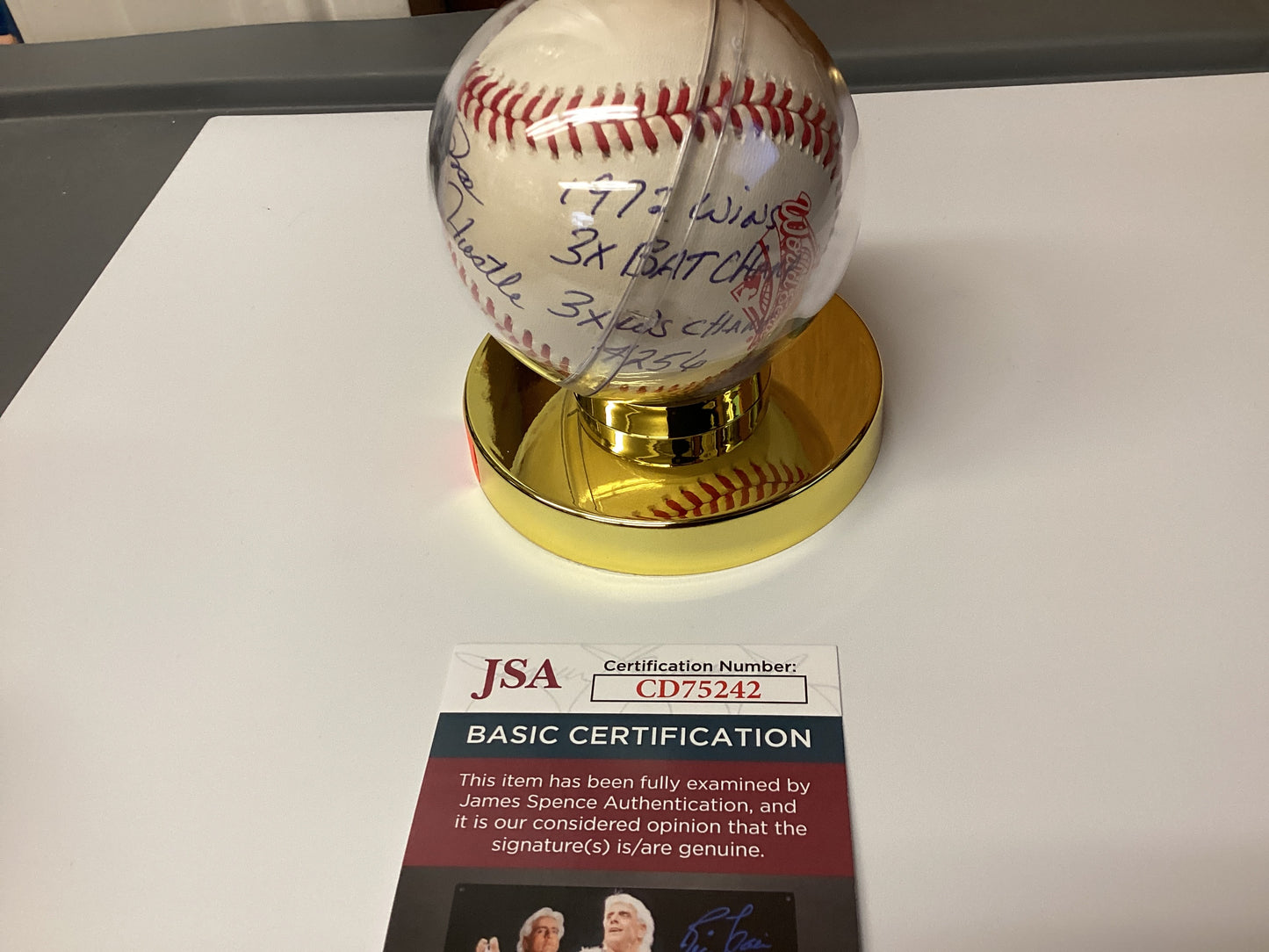 Pete Rose Signed Baseball With JSA COA