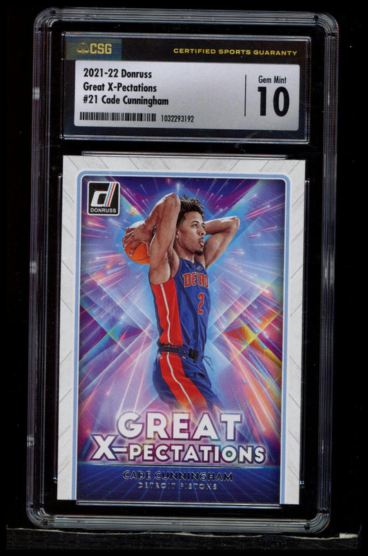 2021-22 Donruss #21 Cade Cunningham Great X-pectations