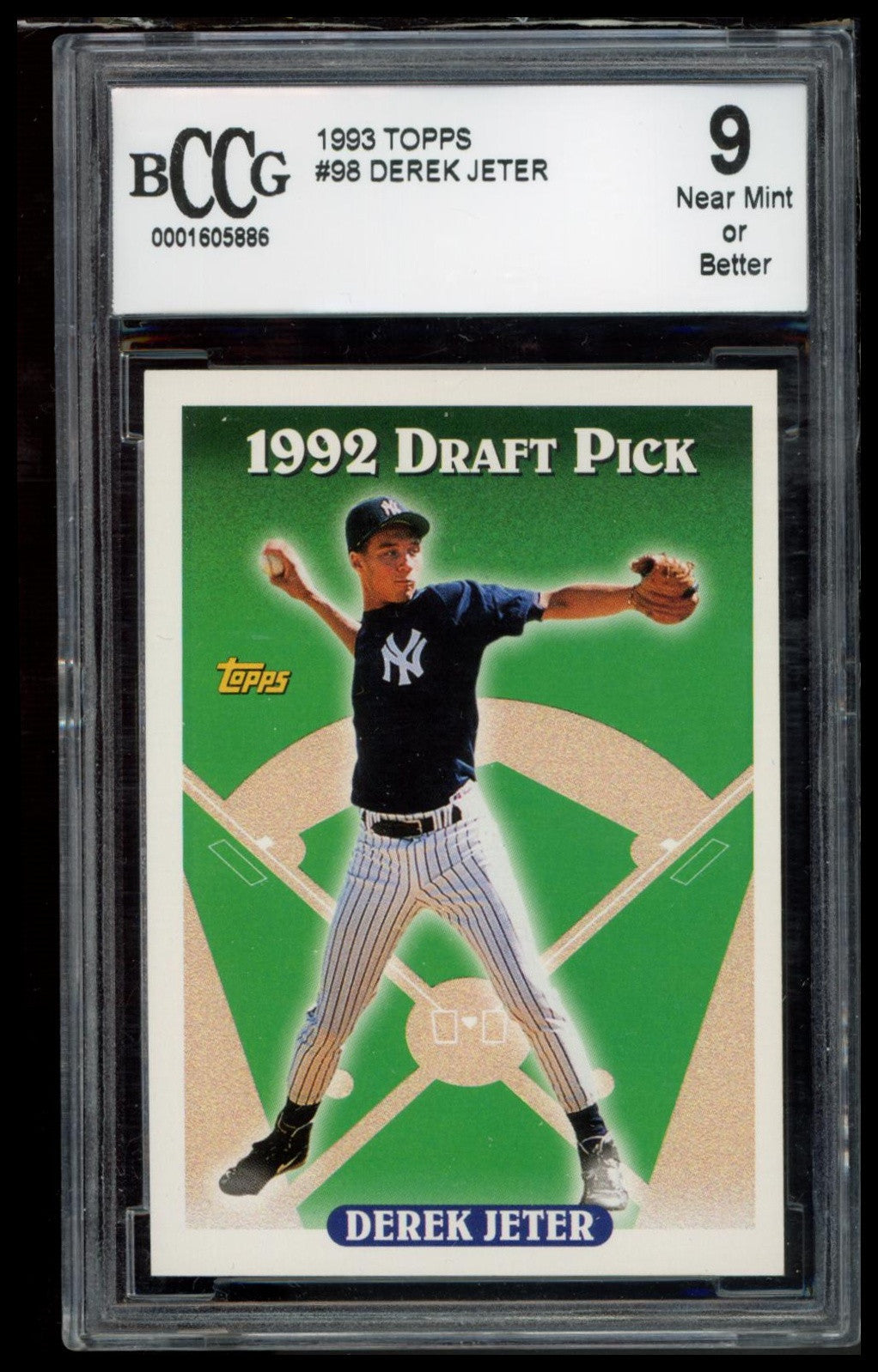 1993 Topps #98 Derek Jeter BCCG 9