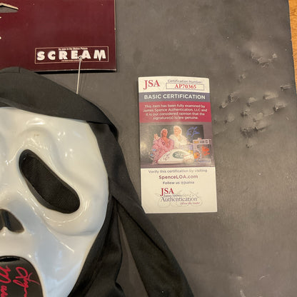 Lynn McRee Autographed Maureen Prescott Ghostface Mask Scream  JSA COA 👻