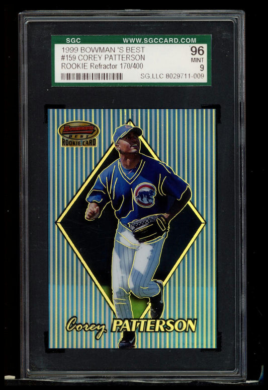 1999 Bowman's Best #159 Corey Patterson SGC 9