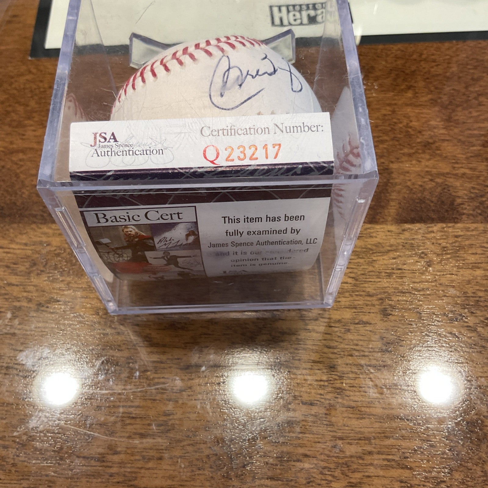 Carlos Baerga MLB Autographed Baseball JSA Certified