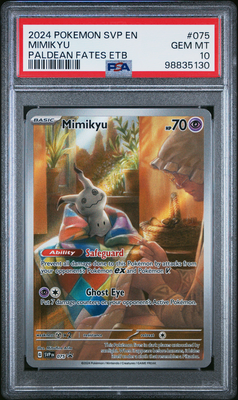 Mimikyu PSA GEM-MT
