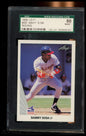 1990 Leaf #220 Sammy Sosa SGC 8
