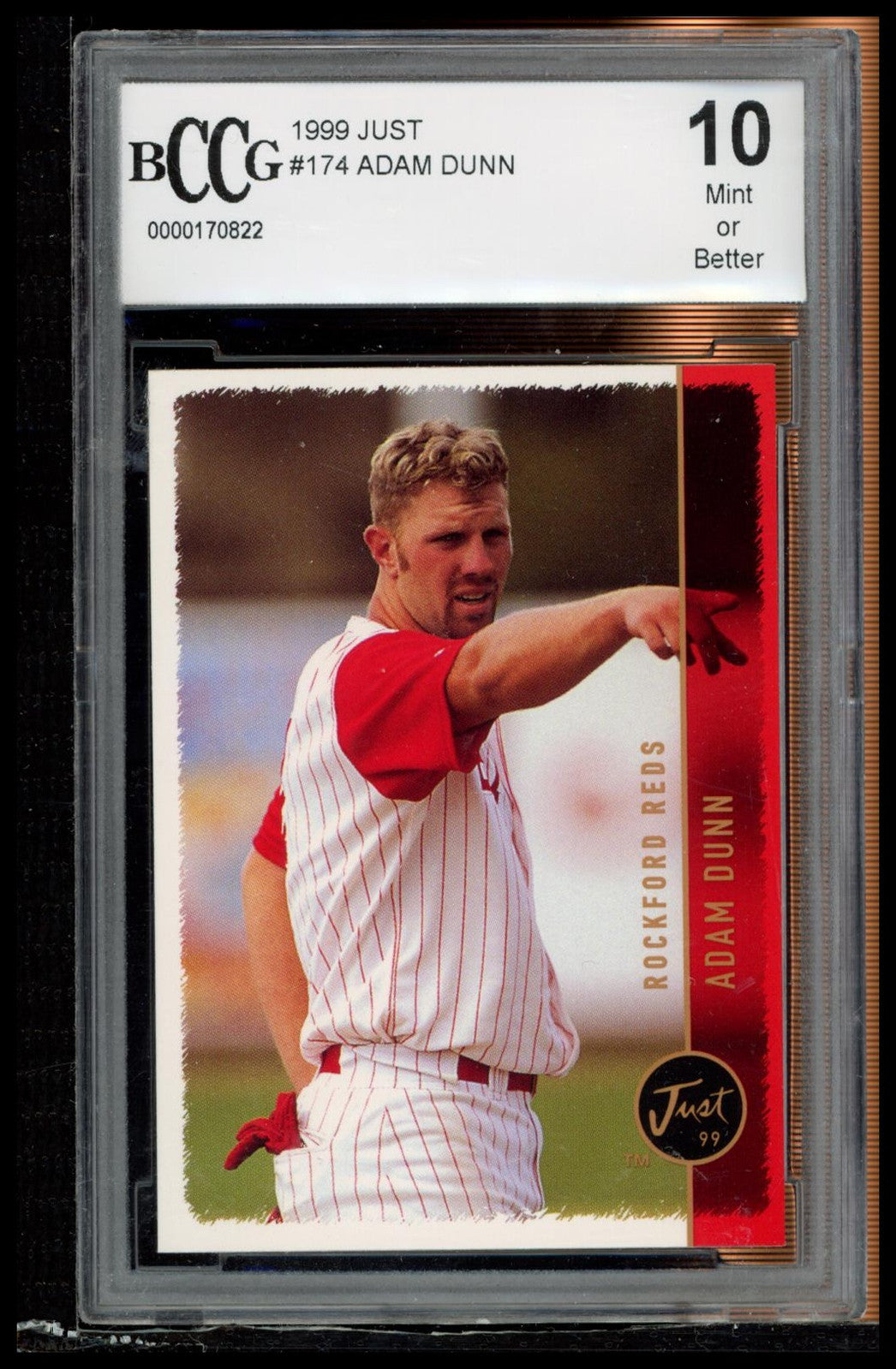 1999 Just #174 Adam Dunn BCCG 10