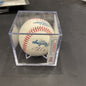 DJ Lemahieu Autographed Baseball JSA authentication In Case