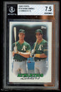 1988 Topps #759 Athletics Leaders BGS 7.5