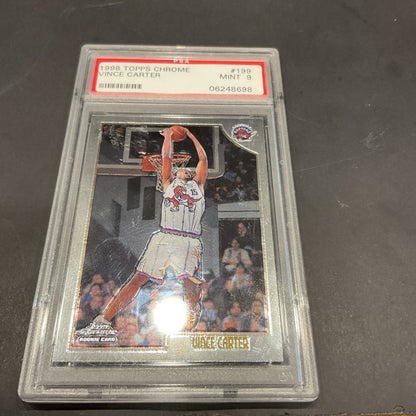 1998-99 Topps Chrome - #199 Vince Carter (RC) PSA 9