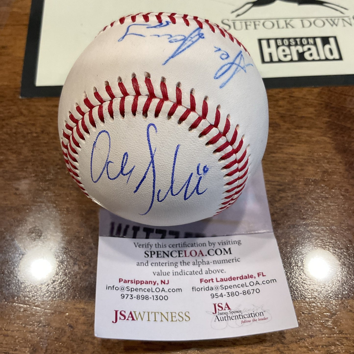 Autograph Baseball Daniel Schneemann JSA certified