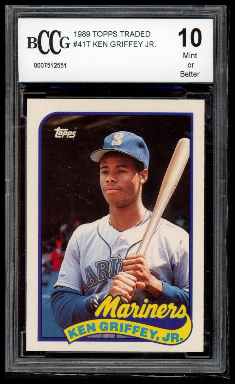 1989 Topps Traded #41T Ken Griffey, Jr. BCCG 10