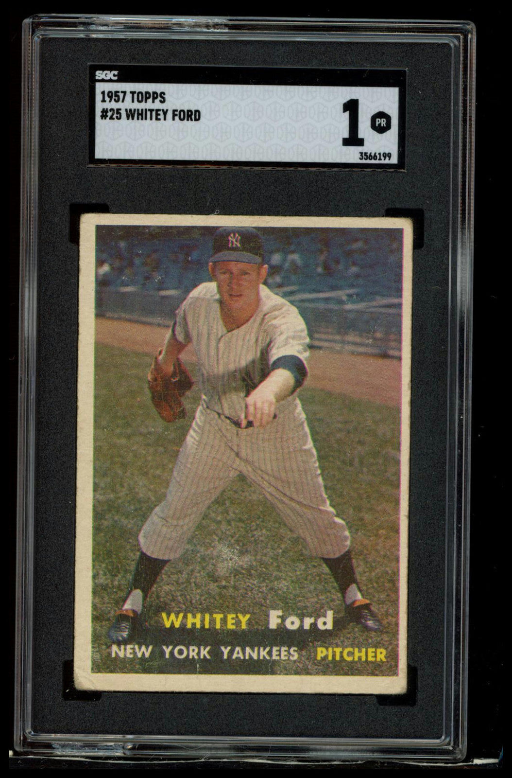 1957 Topps #25 Whitey Ford SGC 4