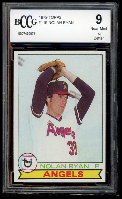 1979 Topps #115 Nolan Ryan BCCG 9