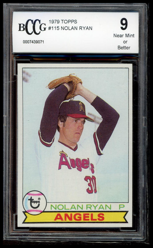 1979 Topps #115 Nolan Ryan BCCG 9
