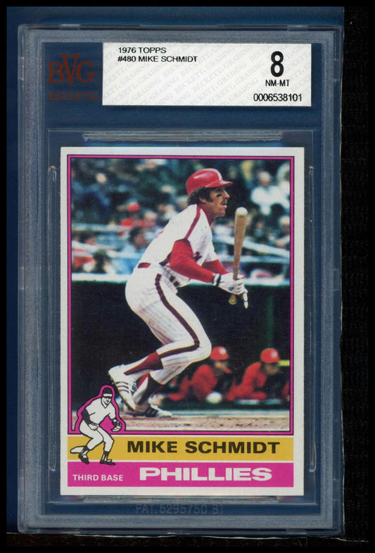 1976 Topps #480 Mike Schmidt BVG 8