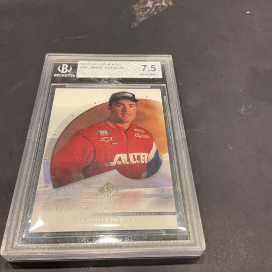 2000 Sp Authentic #39 Jimmy Johnson Beckett 7.5