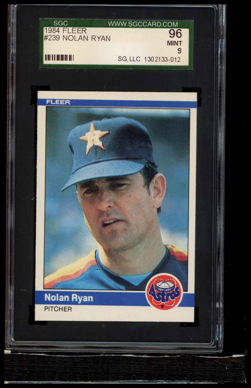 1984 Fleer #239 Nolan Ryan SGC 9