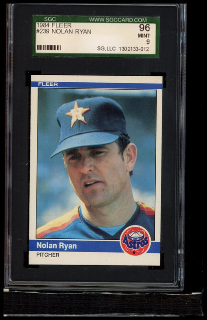 1984 Fleer #239 Nolan Ryan SGC 9