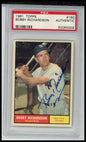 1961 Topps #180 Bobby Richardson PSA AUTHENTIC