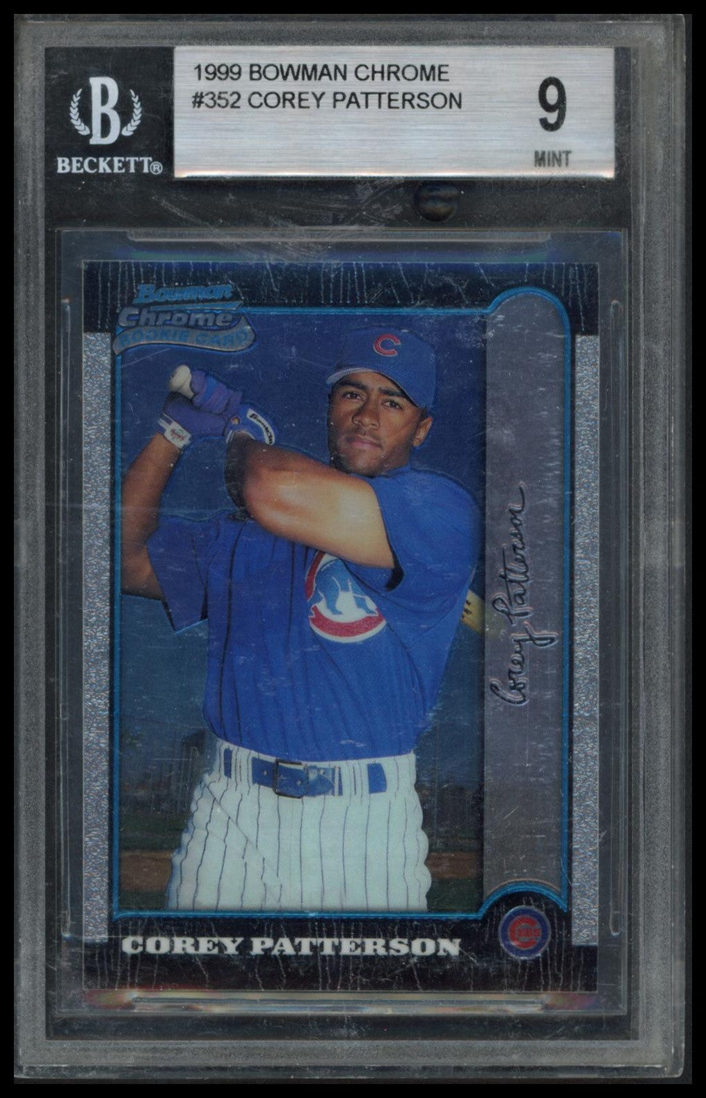 1999 Bowman Chrome #352 Corey Patterson BGS 9