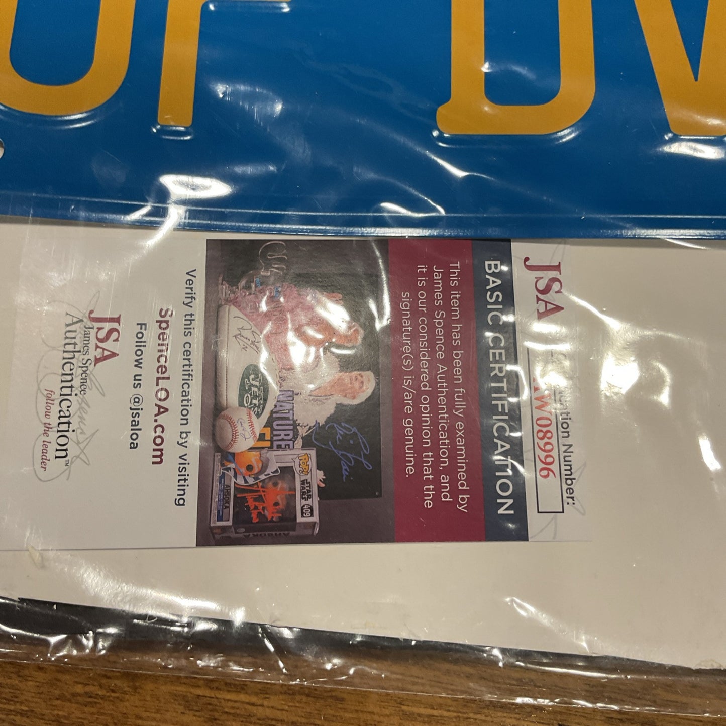 Cheech and Chong Signed Autographed MUF DVR License Plate JSA COA 