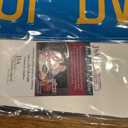 Cheech and Chong Signed Autographed MUF DVR License Plate JSA COA 