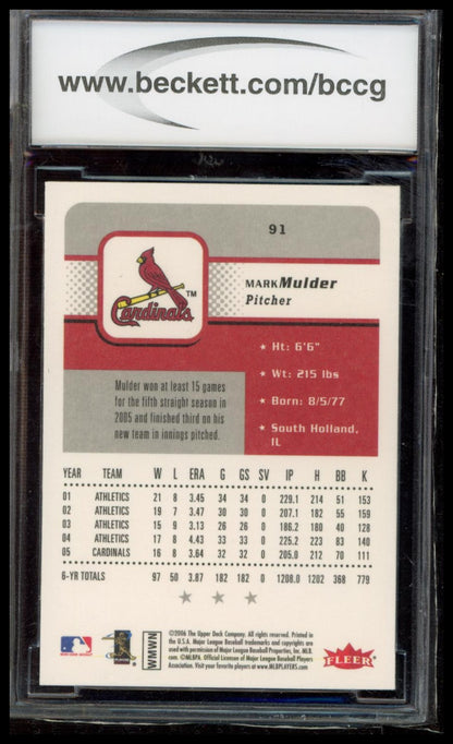 2006 Fleer #91 Mark Mulder SGC 10