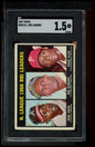 1967 Topps #242 National League 1966 RBI Leaders SGC 1.5