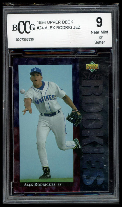 1994 Upper Deck #24 Alex Rodriguez Electric Diamond BCCG 9
