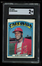 1972 Topps #130 Bob Gibson SGC 2