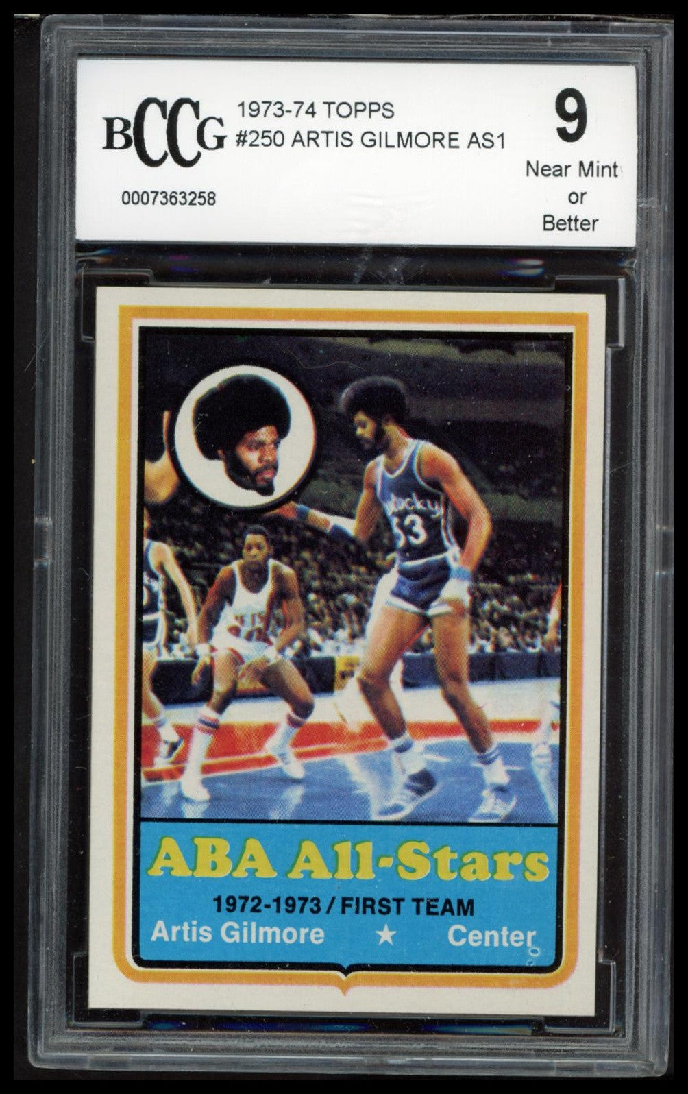 1973-74 Topps #250 Artis Gilmore SGC 9