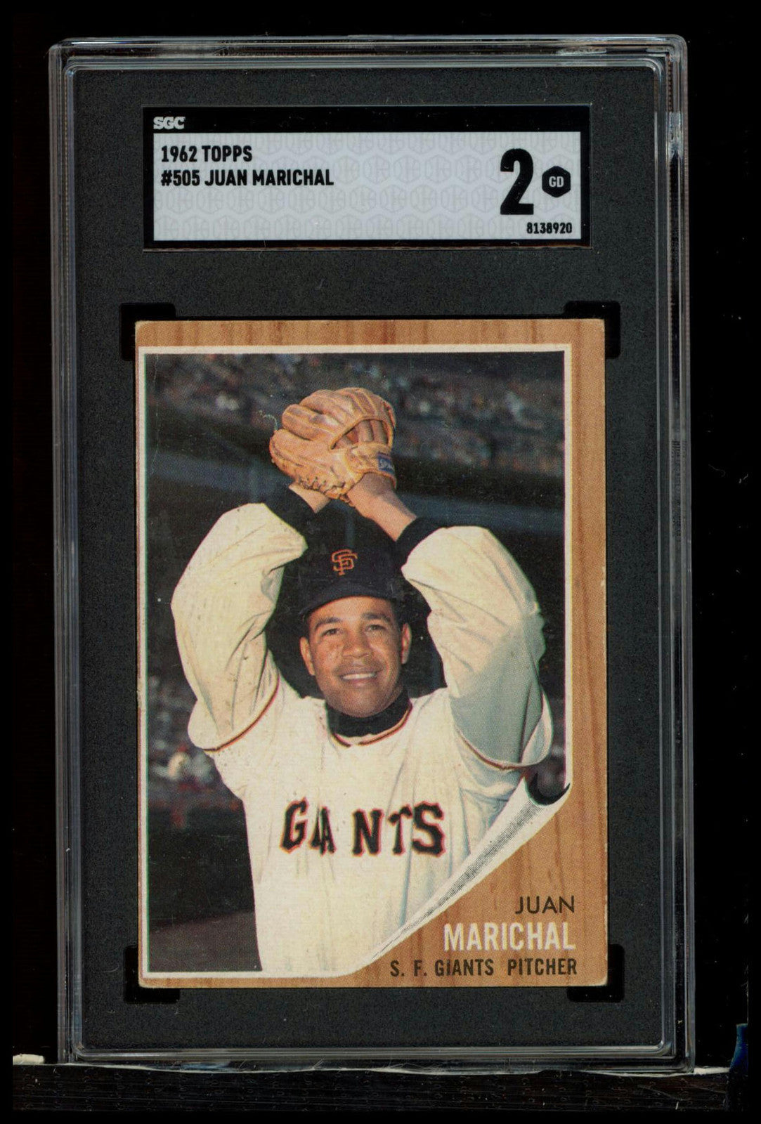 1962 Topps #505 Juan Marichal SGC 2