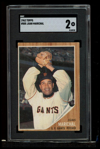 1962 Topps #505 Juan Marichal SGC 2