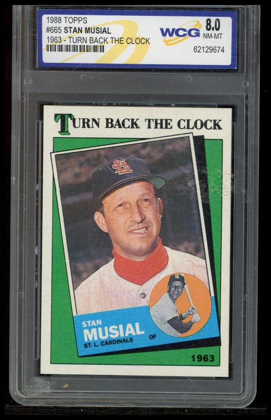 1988 Topps #665 Stan Musial PSA