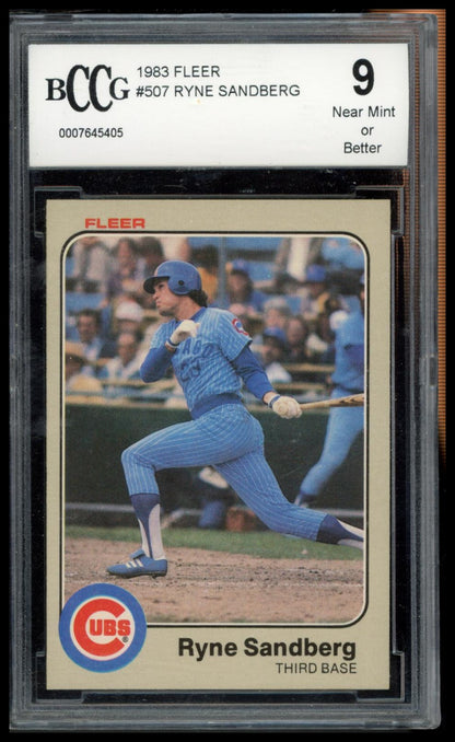 1983 Fleer #507 Ryne Sandberg BCCG 9