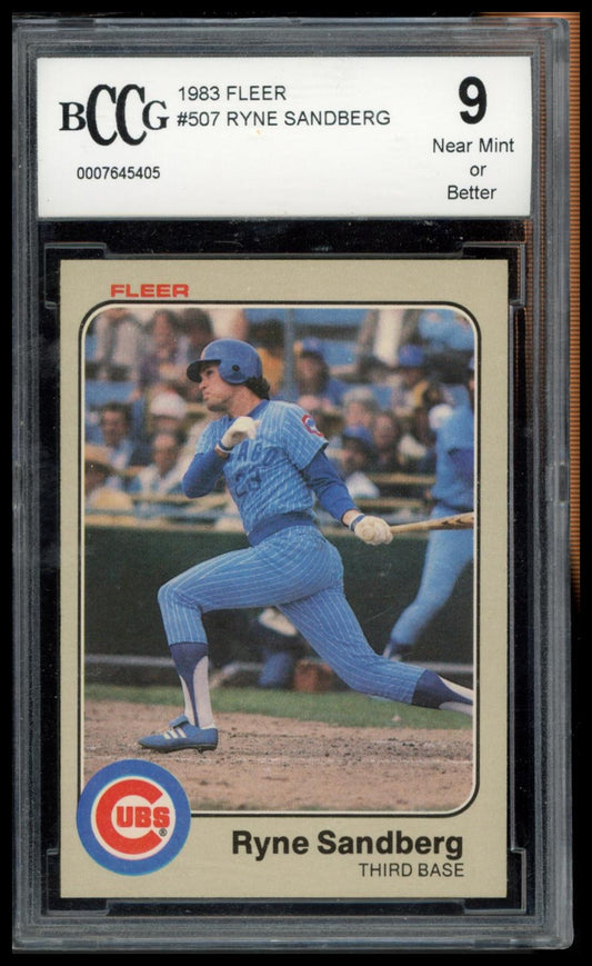 1983 Fleer #507 Ryne Sandberg BCCG 9