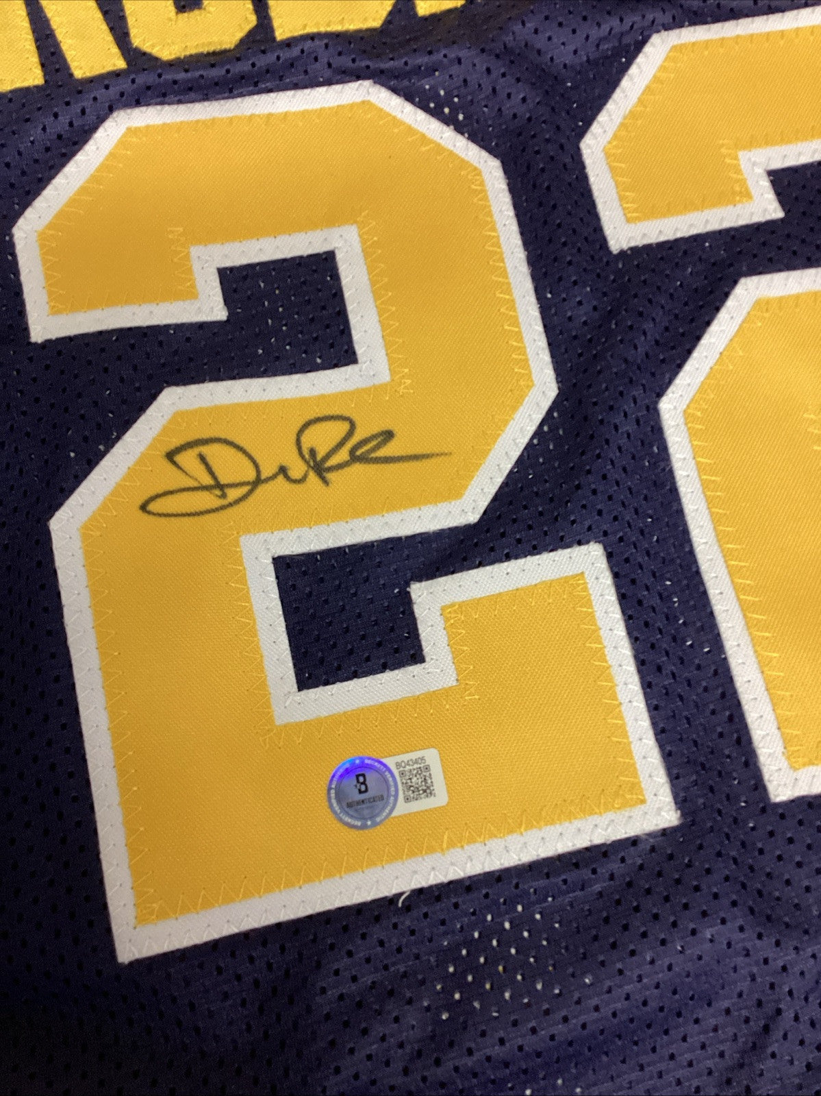 Duncan Robinson Signed Autograph Custom Jersey BAS Certified XL Michigan Auto