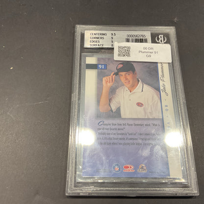 2000 Donruss #91 Jake Plummer 1 Of 1125 Beckett Grade 9