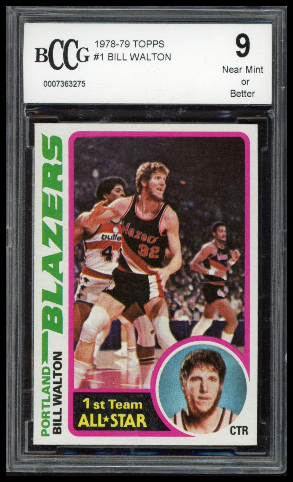 1978-79 Topps #1 Bill Walton SGC 9