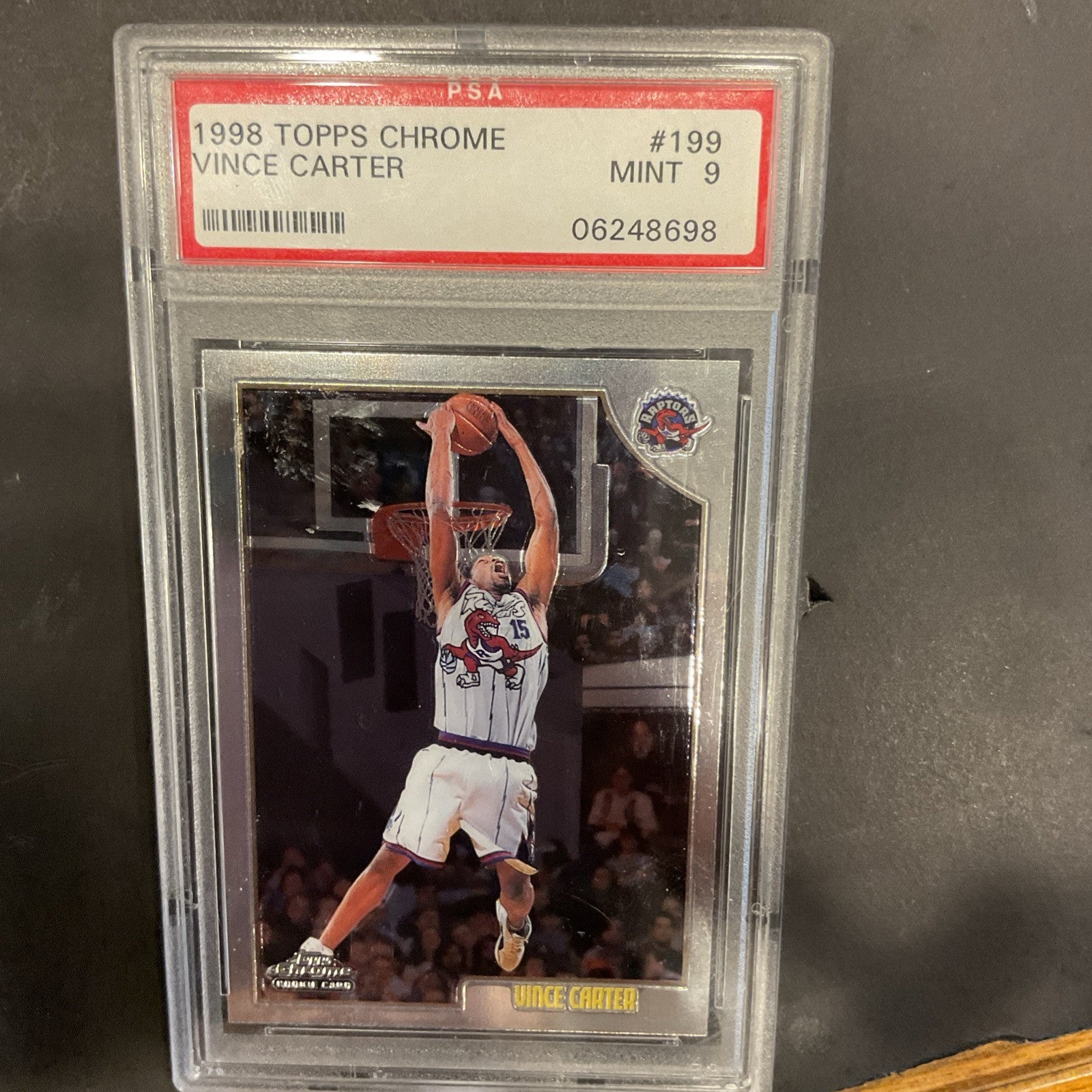 1998-99 Topps Chrome - #199 Vince Carter (RC) PSA 9